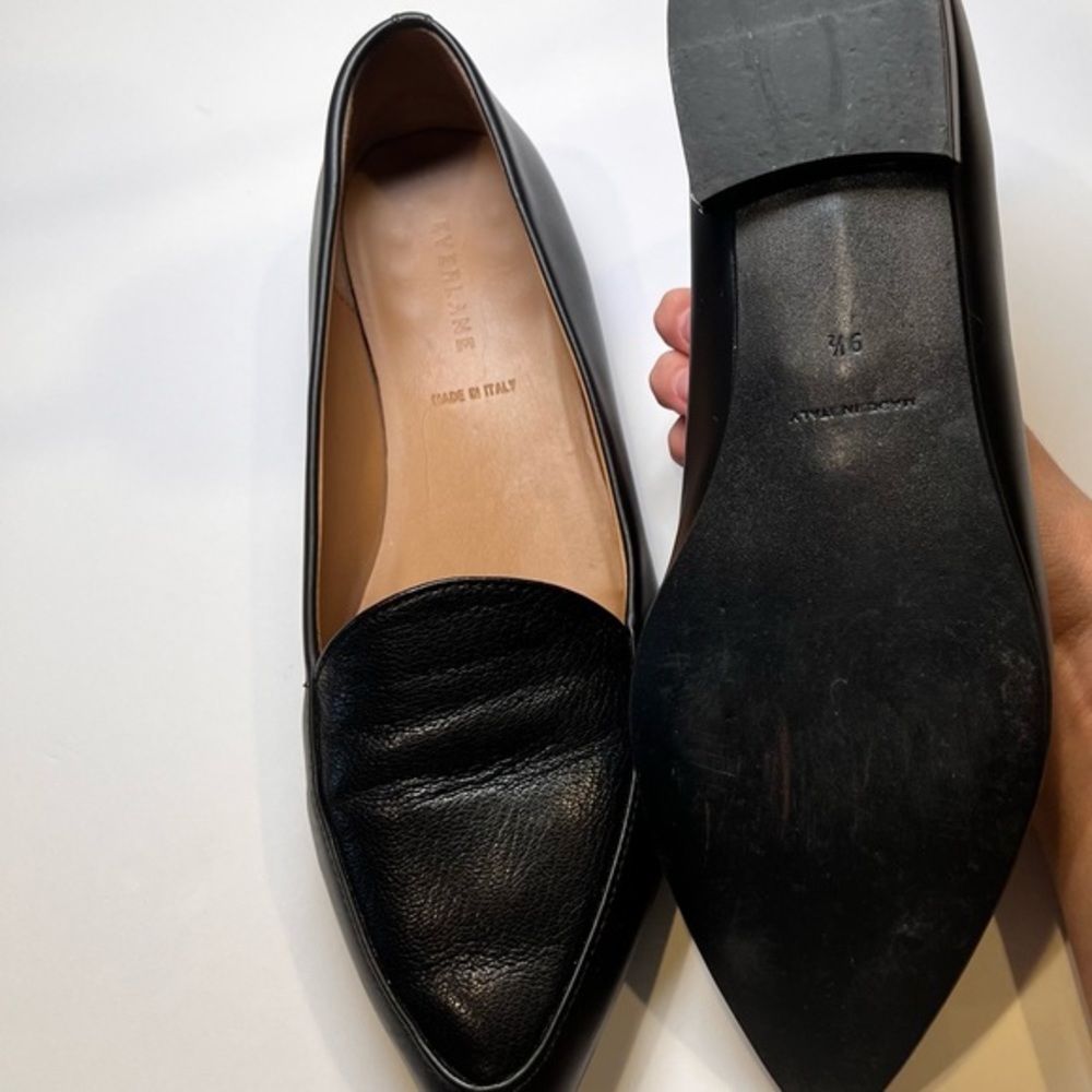 Everlane The Modern Point Black Loafers Women‎ Size 9.5 - Picture 9 of 13